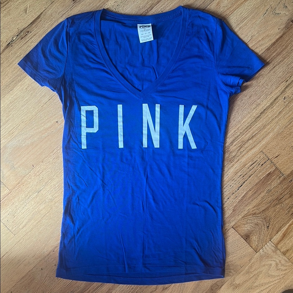 Texas Rangers PINK Victoria's Secret V-Neck Women's Top